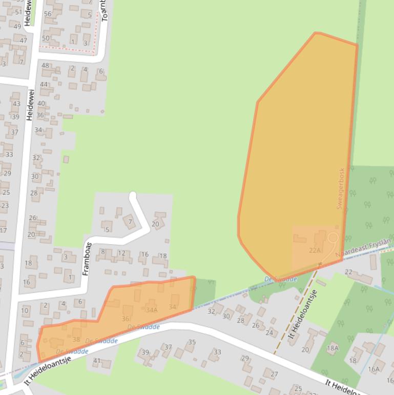 Kaart van postcodegebied 9299HN.