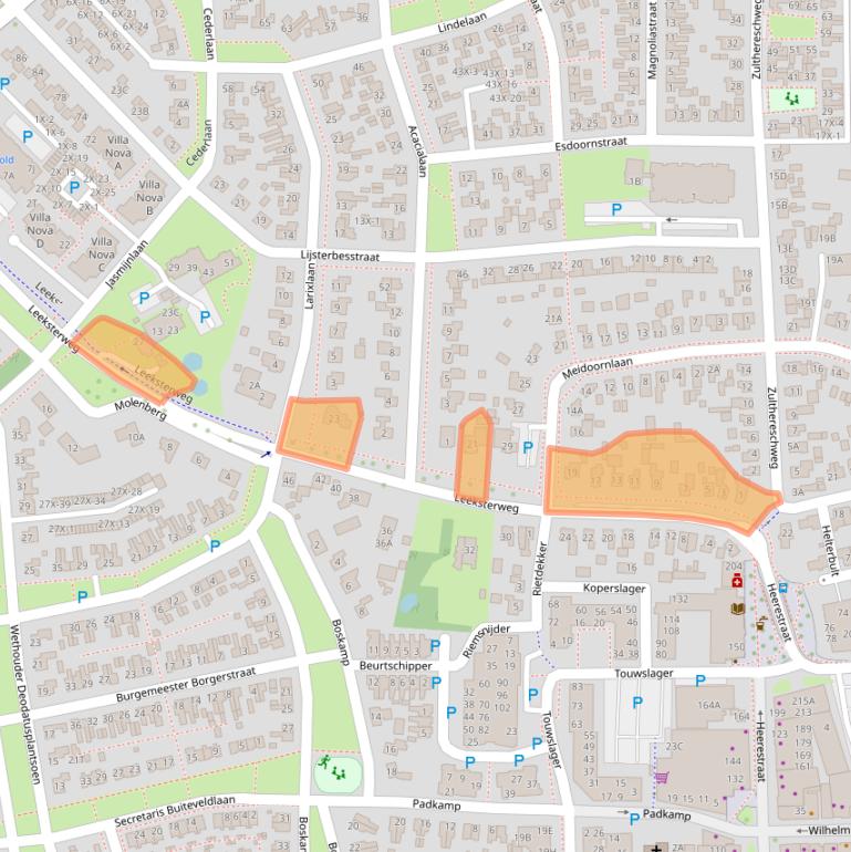 Kaart van postcodegebied 9301AL.