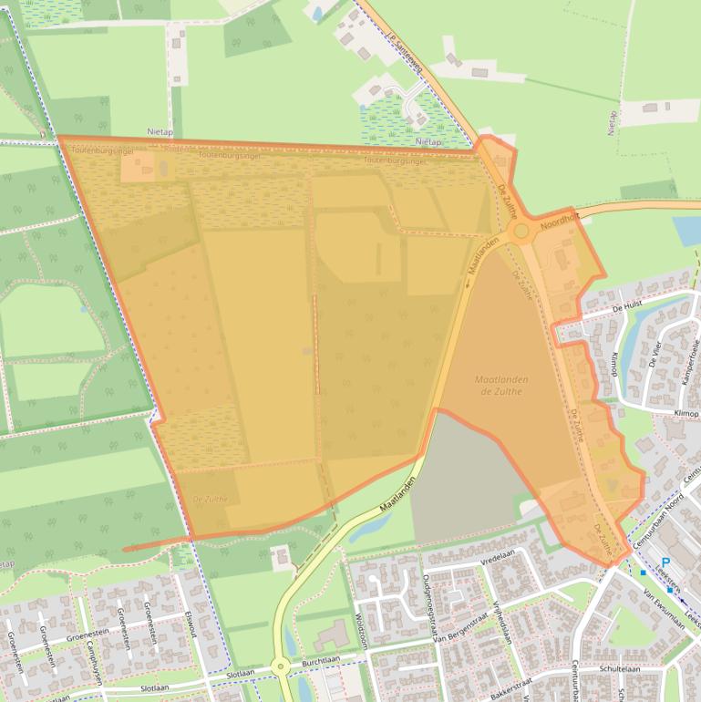 Kaart van postcodegebied 9301AV.