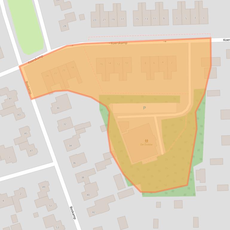 Kaart van postcodegebied 9301BE.
