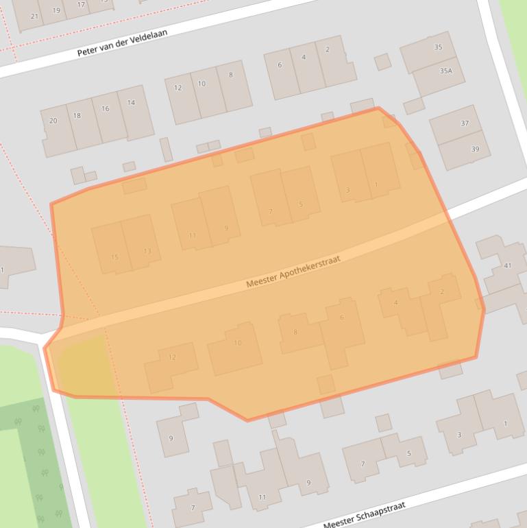 Kaart van postcodegebied 9301BL.