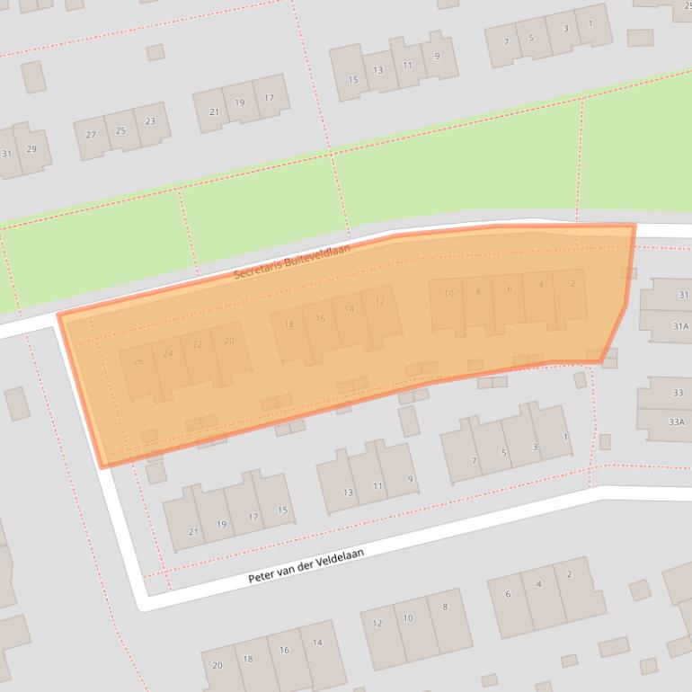 Kaart van postcodegebied 9301BN.