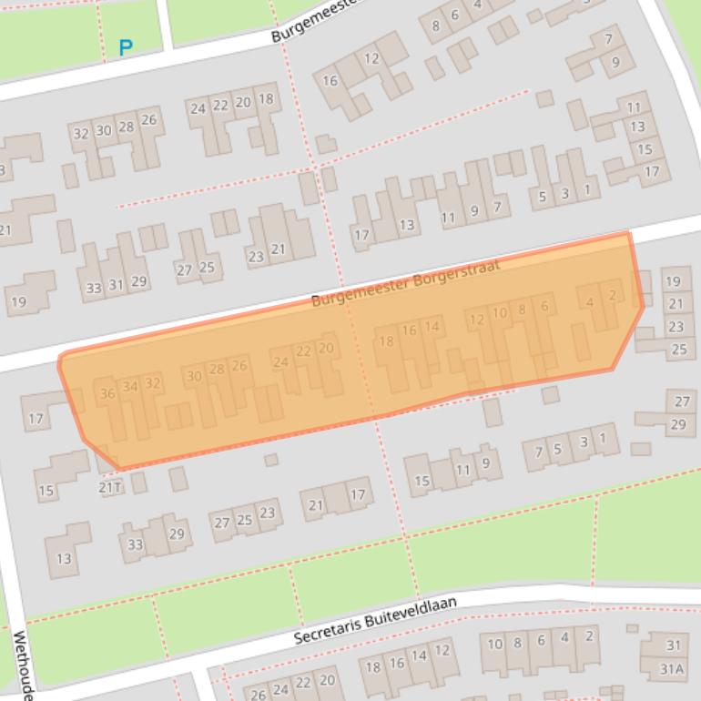 Kaart van postcodegebied 9301BR.