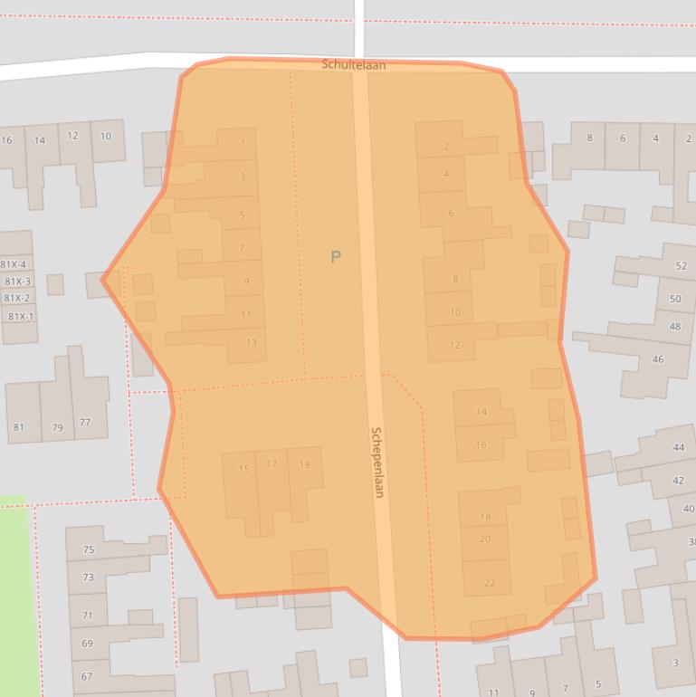 Kaart van postcodegebied 9301CB.