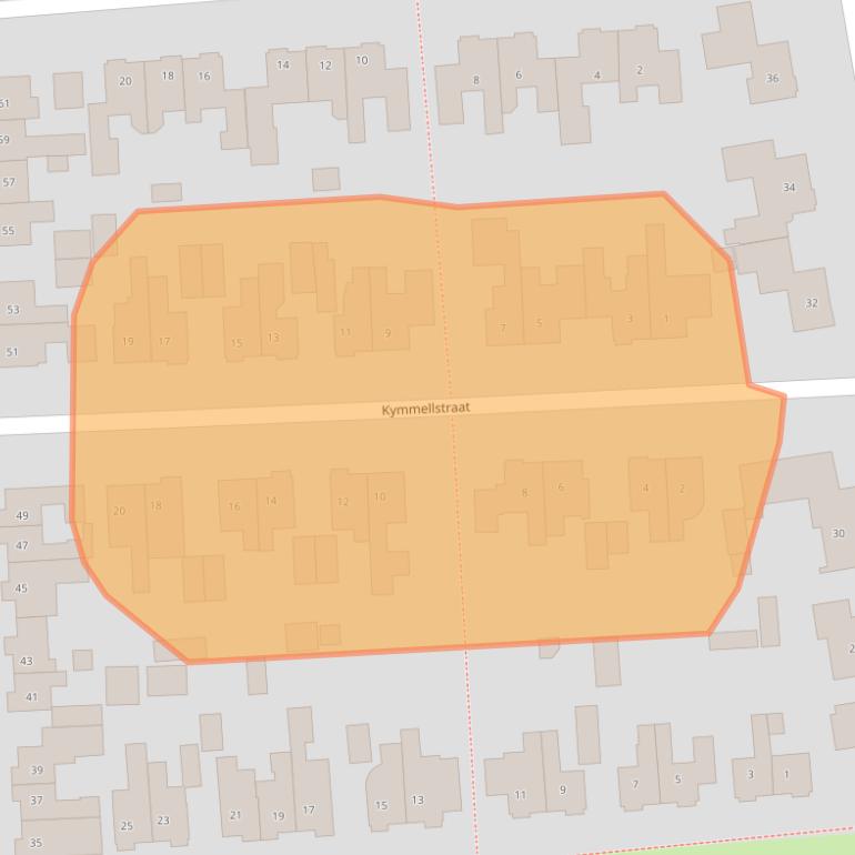 Kaart van postcodegebied 9301CD.