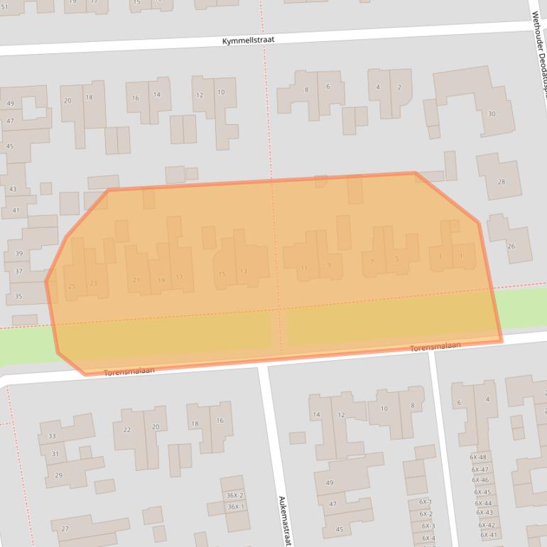 Kaart van postcodegebied 9301CE.