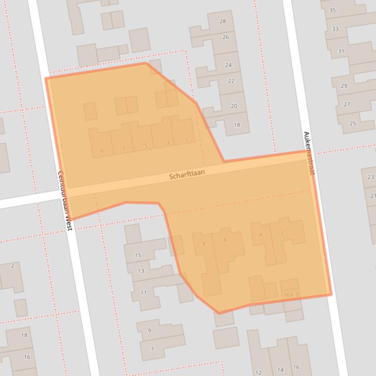 Kaart van postcodegebied 9301CH.