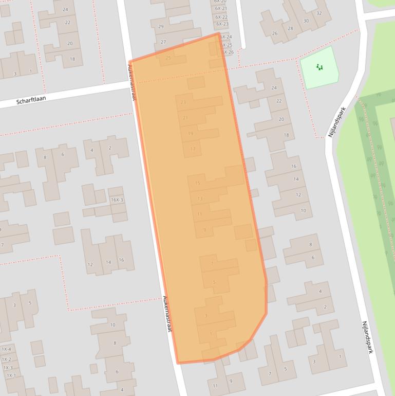Kaart van postcodegebied 9301CJ.
