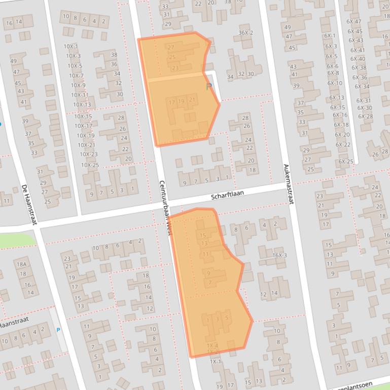 Kaart van postcodegebied 9301CM.