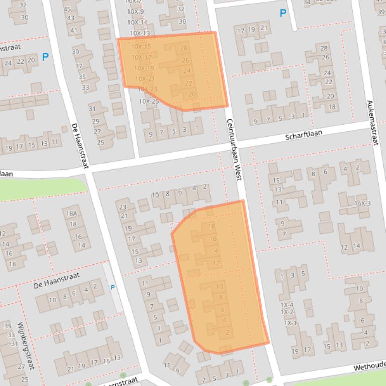Kaart van postcodegebied 9301CS.