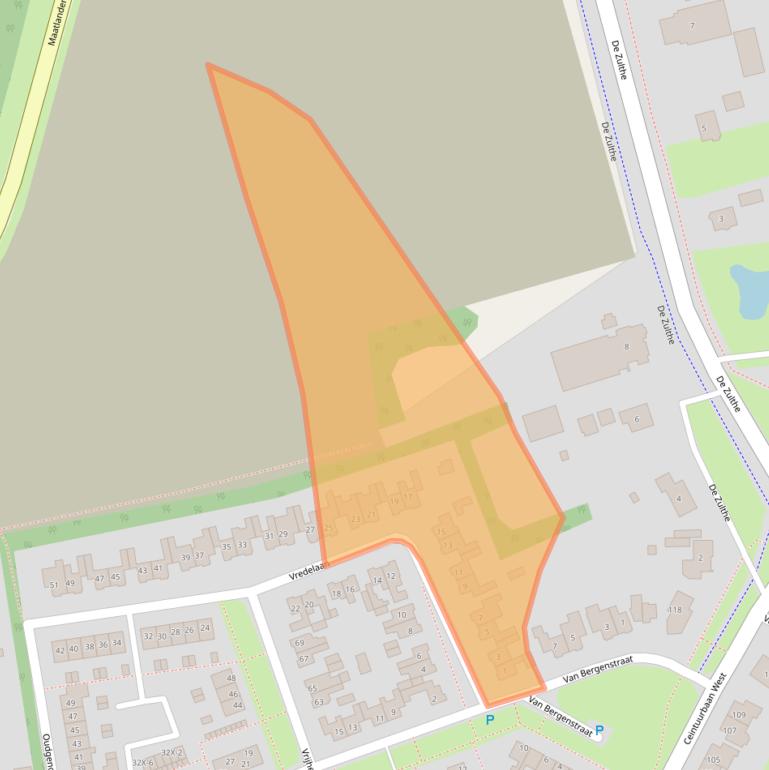 Kaart van postcodegebied 9301EA.