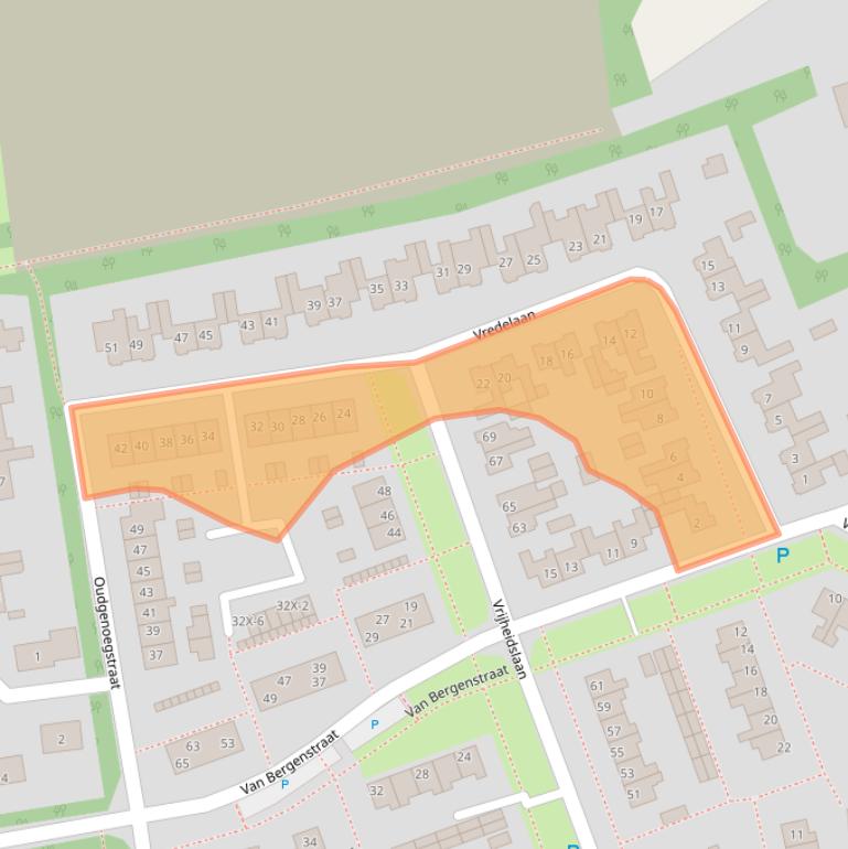 Kaart van postcodegebied 9301EC.