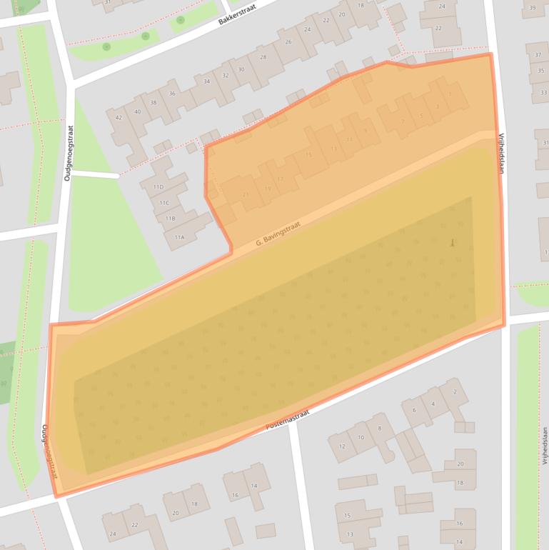 Kaart van postcodegebied 9301EM.