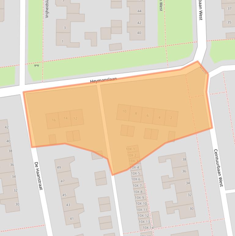 Kaart van postcodegebied 9301EX.