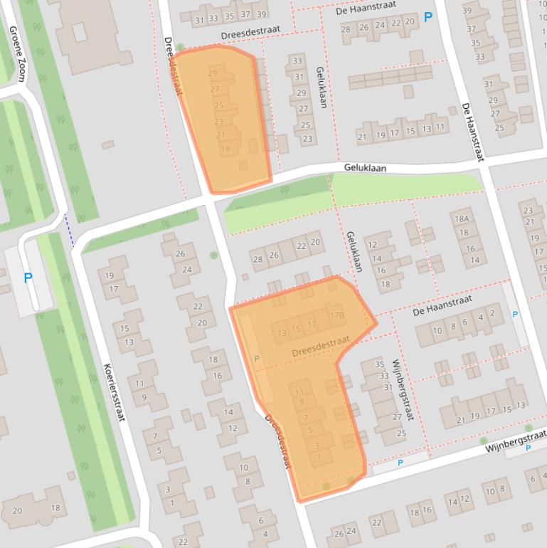 Kaart van postcodegebied 9301GE.