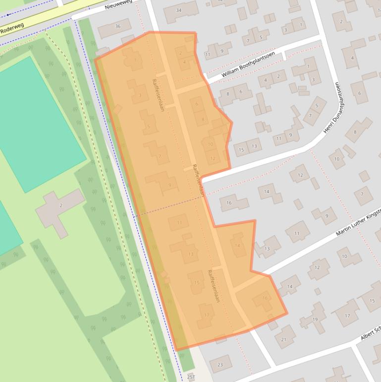 Kaart van postcodegebied 9301GT.