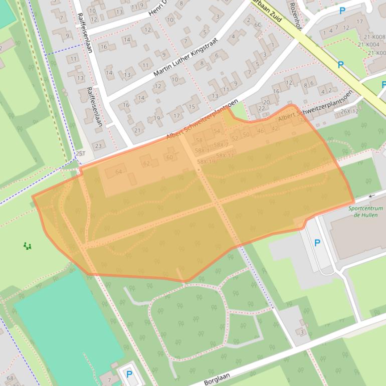 Kaart van postcodegebied 9301HC.