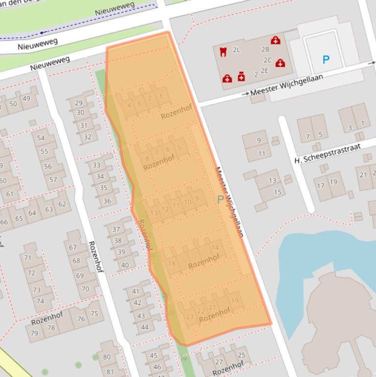 Kaart van postcodegebied 9301HD.