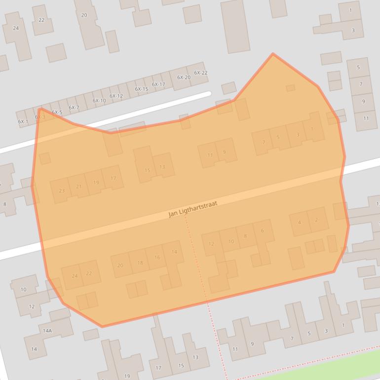 Kaart van postcodegebied 9301HK.