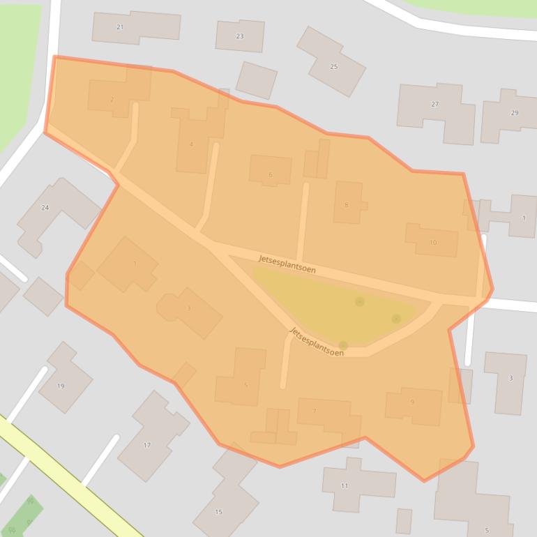 Kaart van postcodegebied 9301HT.