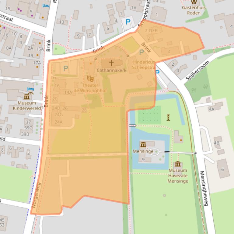 Kaart van postcodegebied 9301JL.