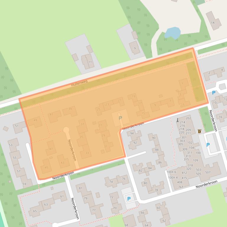 Kaart van postcodegebied 9301JP.