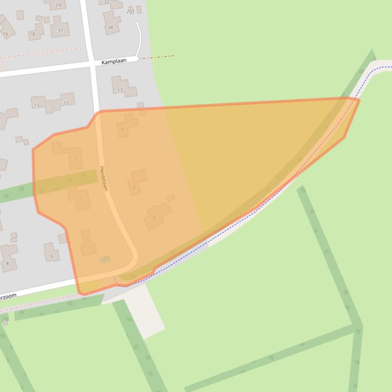 Kaart van postcodegebied 9301KJ.