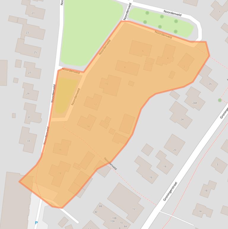 Kaart van postcodegebied 9301LH.