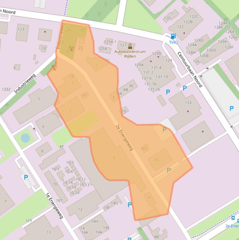 Kaart van postcodegebied 9301LL.