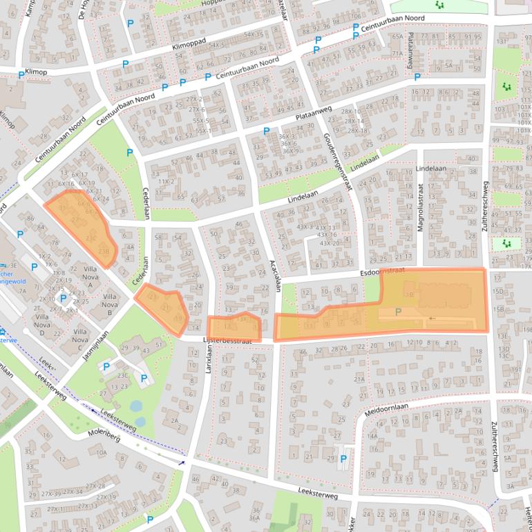 Kaart van postcodegebied 9301MK.
