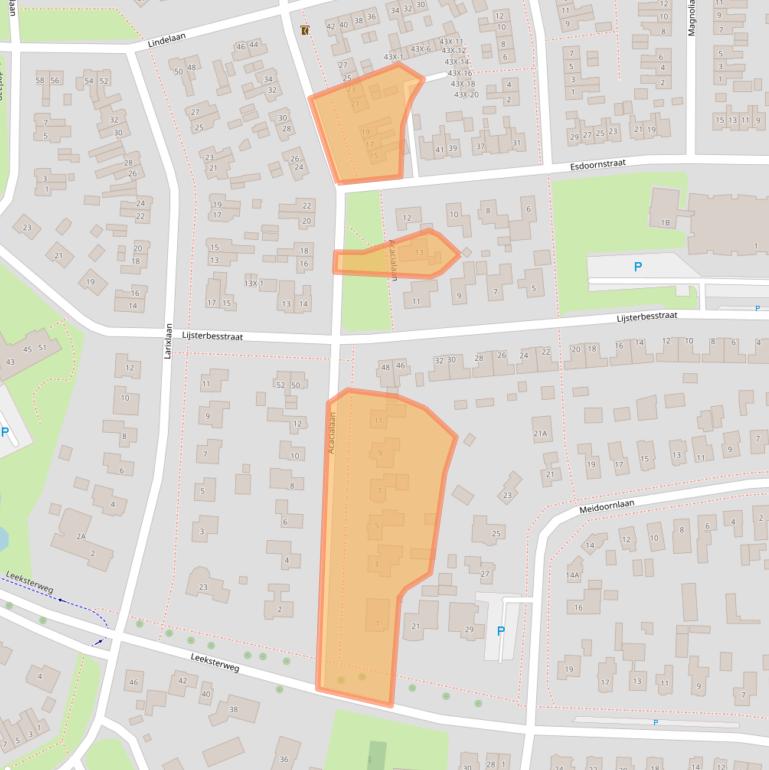 Kaart van postcodegebied 9301MP.