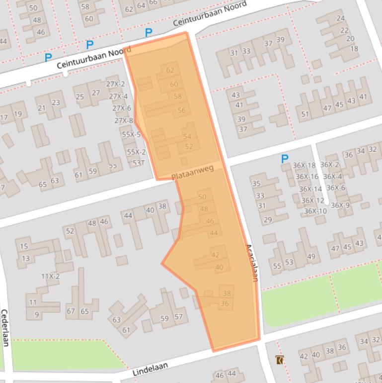 Kaart van postcodegebied 9301MT.
