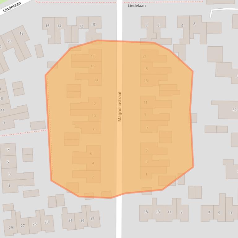 Kaart van postcodegebied 9301MZ.