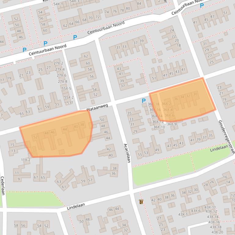 Kaart van postcodegebied 9301NL.