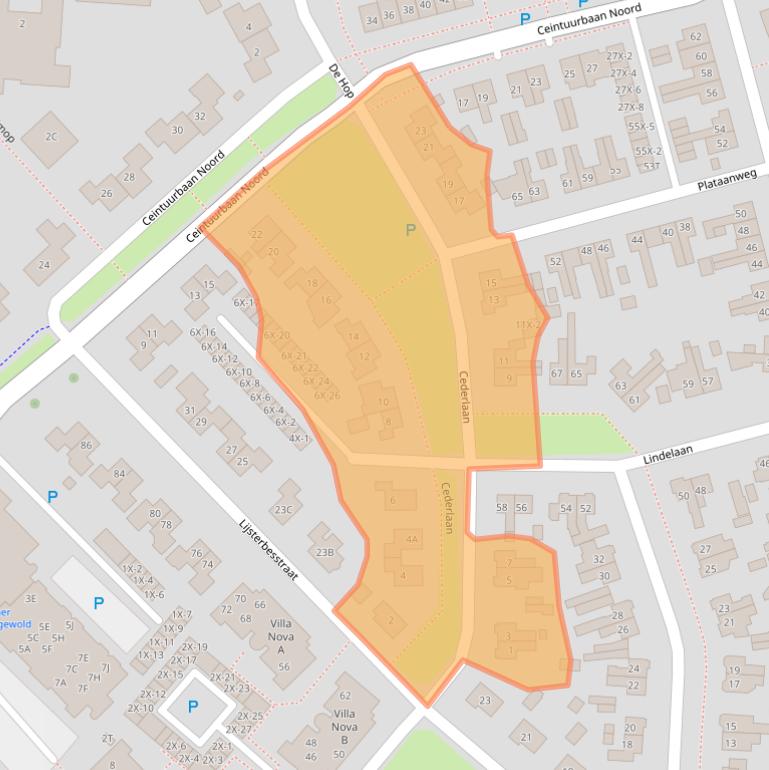 Kaart van postcodegebied 9301NM.