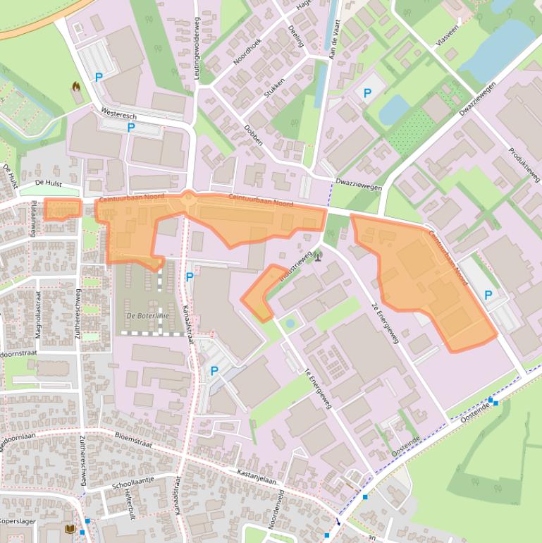 Kaart van postcodegebied 9301NT.