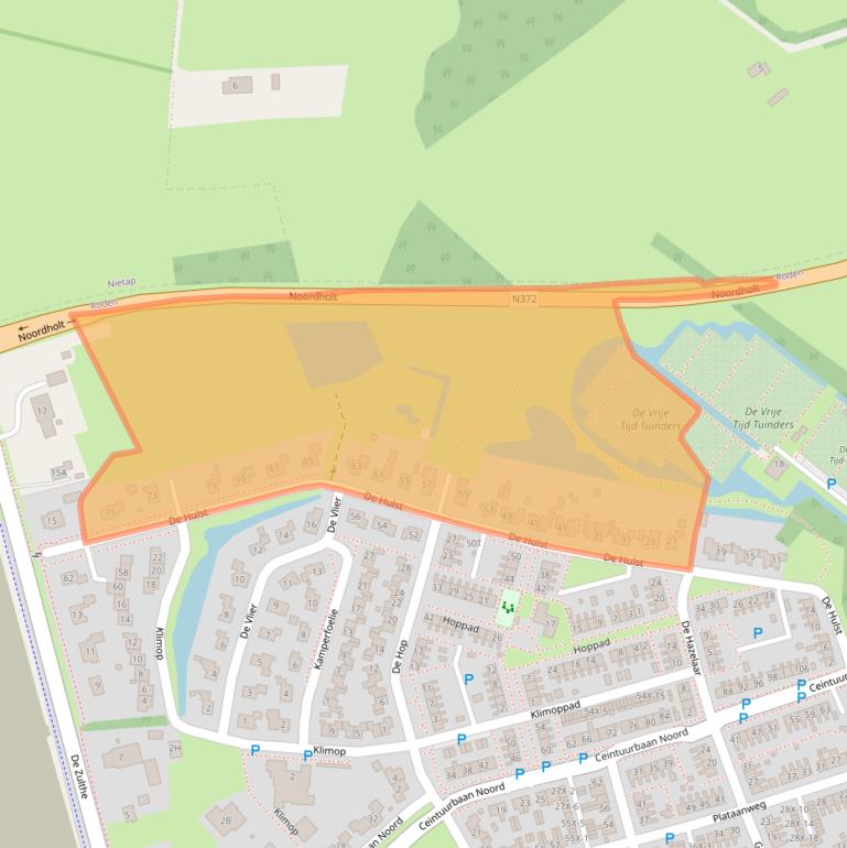 Kaart van postcodegebied 9301PC.