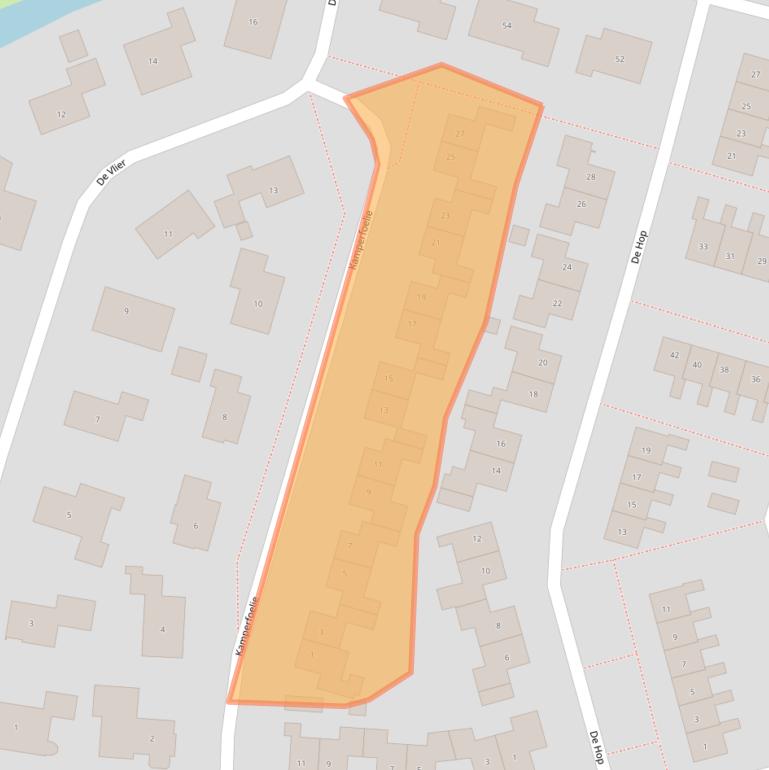 Kaart van postcodegebied 9301PN.