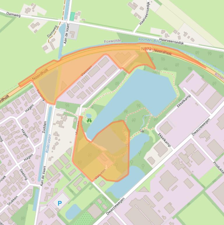 Kaart van postcodegebied 9301PS.