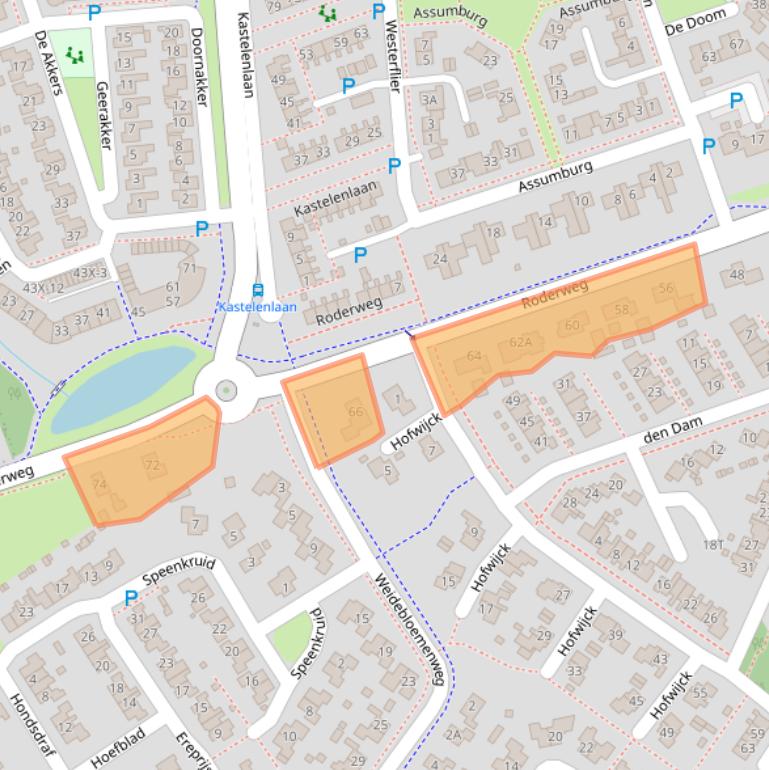 Kaart van postcodegebied 9301RG.