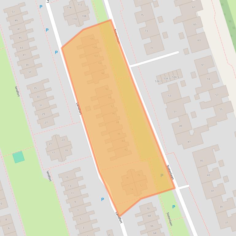 Kaart van postcodegebied 9301RN.