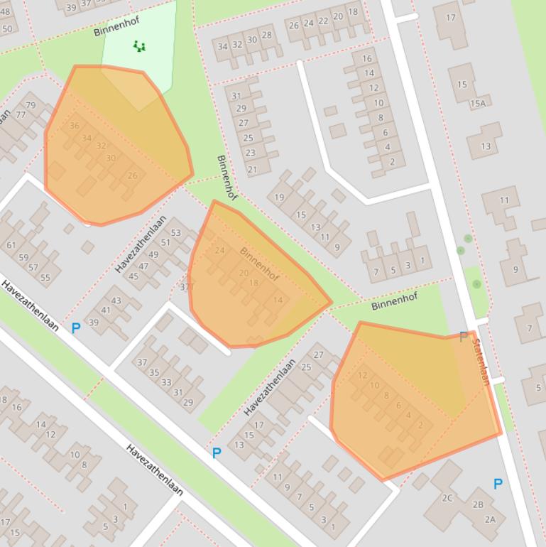 Kaart van postcodegebied 9301RS.