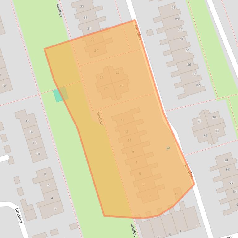 Kaart van postcodegebied 9301TA.