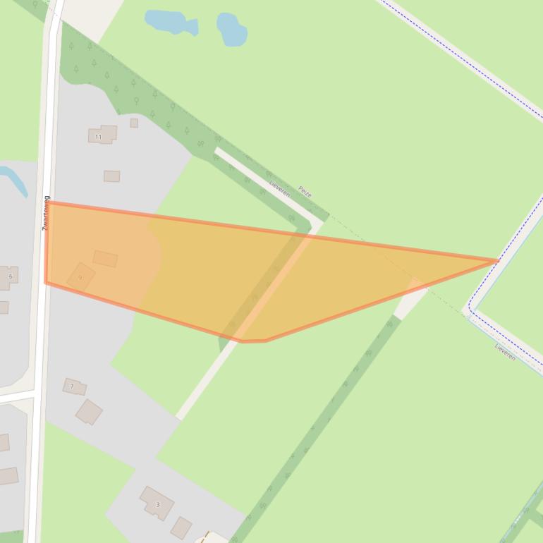 Kaart van postcodegebied 9301TK.