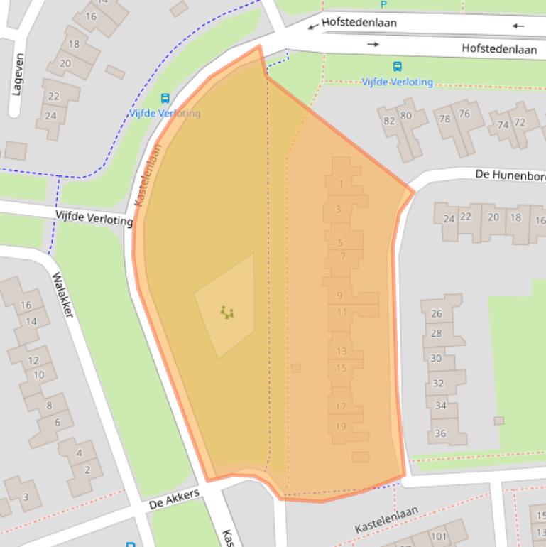 Kaart van postcodegebied 9301VA.