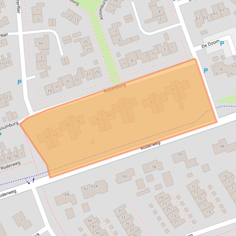 Kaart van postcodegebied 9301VK.