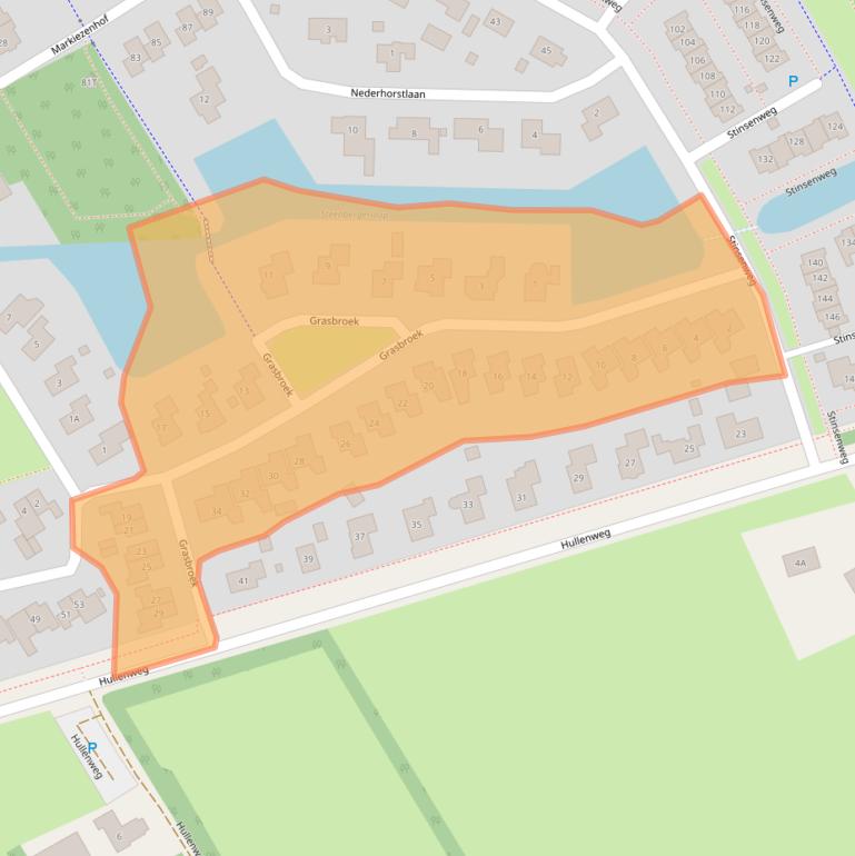 Kaart van postcodegebied 9301WC.
