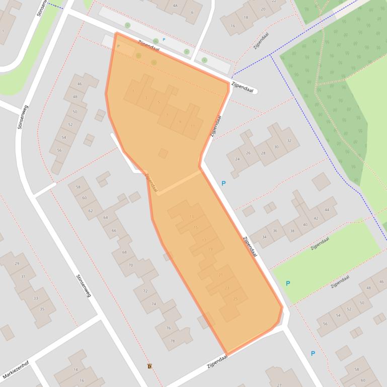 Kaart van postcodegebied 9301WD.