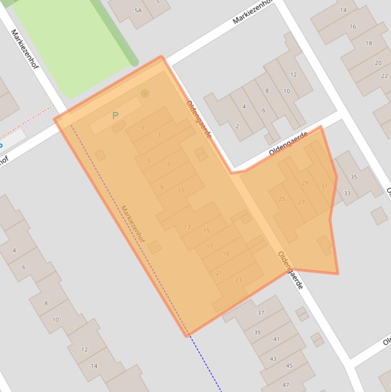 Kaart van postcodegebied 9301WV.