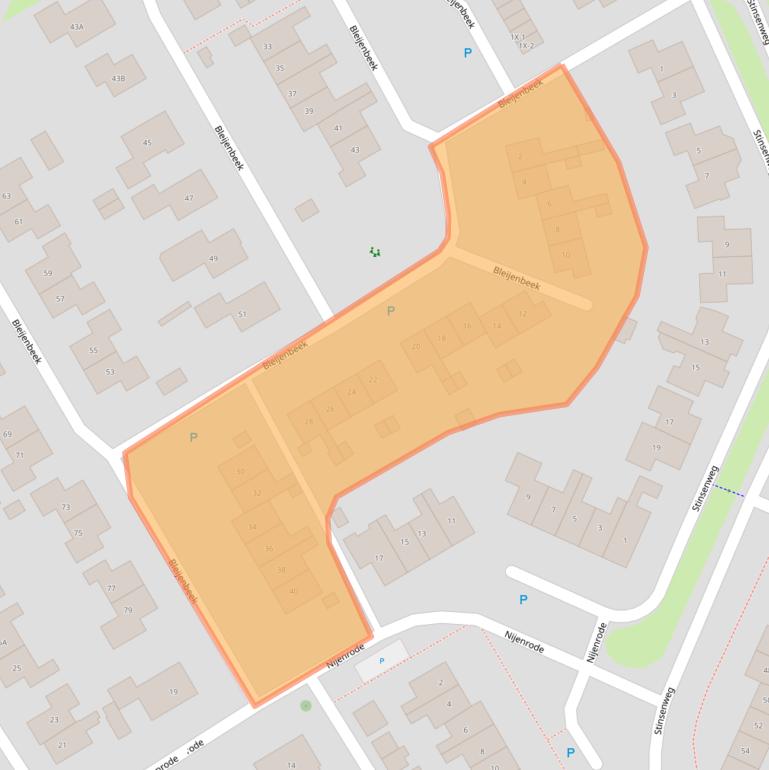 Kaart van postcodegebied 9301XR.